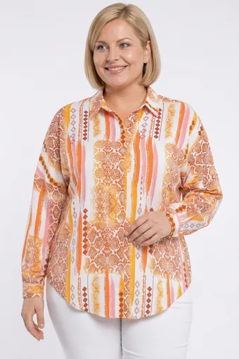 Kollase ja oranži mustriga Särk