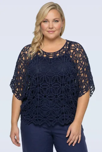 Must ažuurne poncho