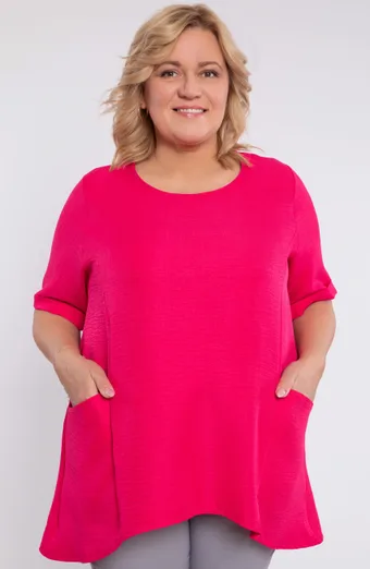 Roosa tuunika taskutega