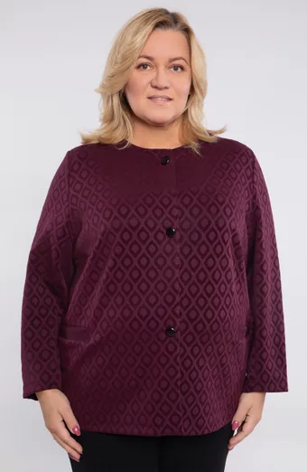 Lilla bleiser taskutega