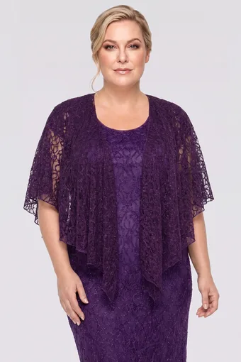 Lilla sätendav bolero