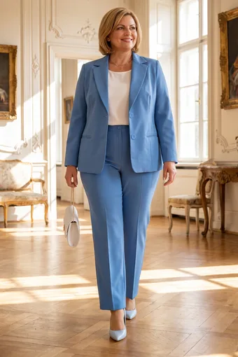 Elegantne sinine ülikond
