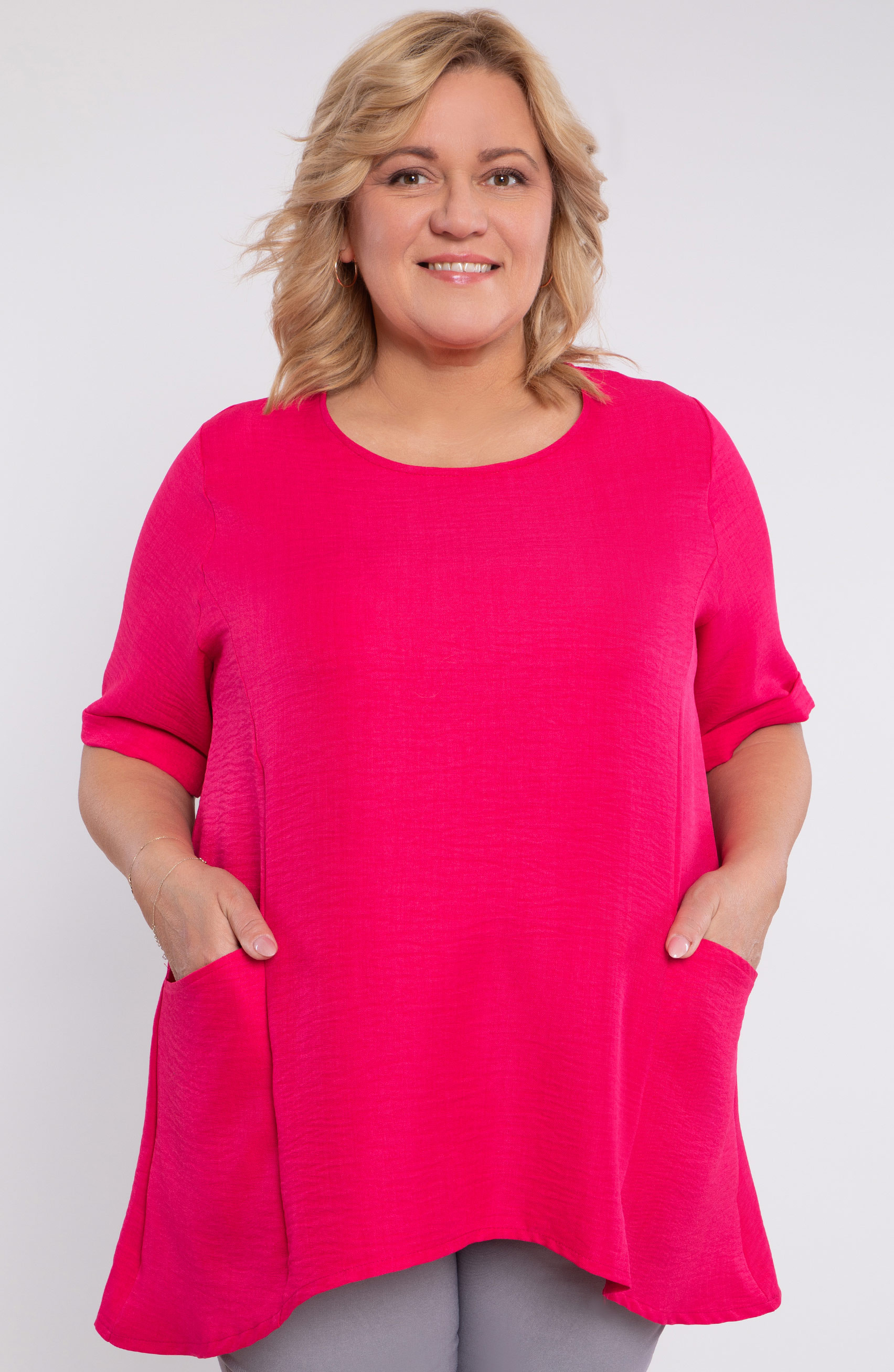 Roosa tuunika taskutega